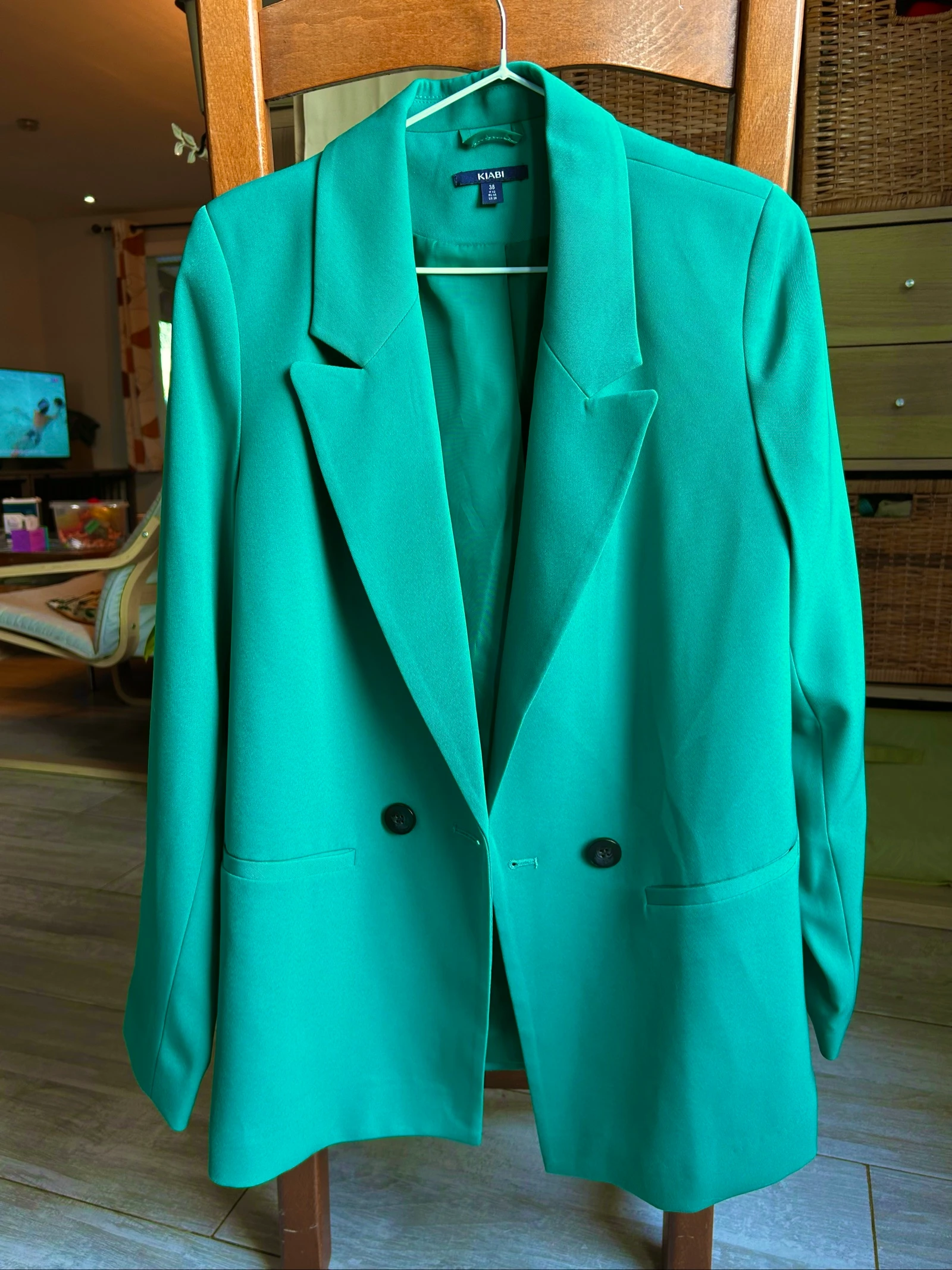 Veste tailleur vert émeraude 